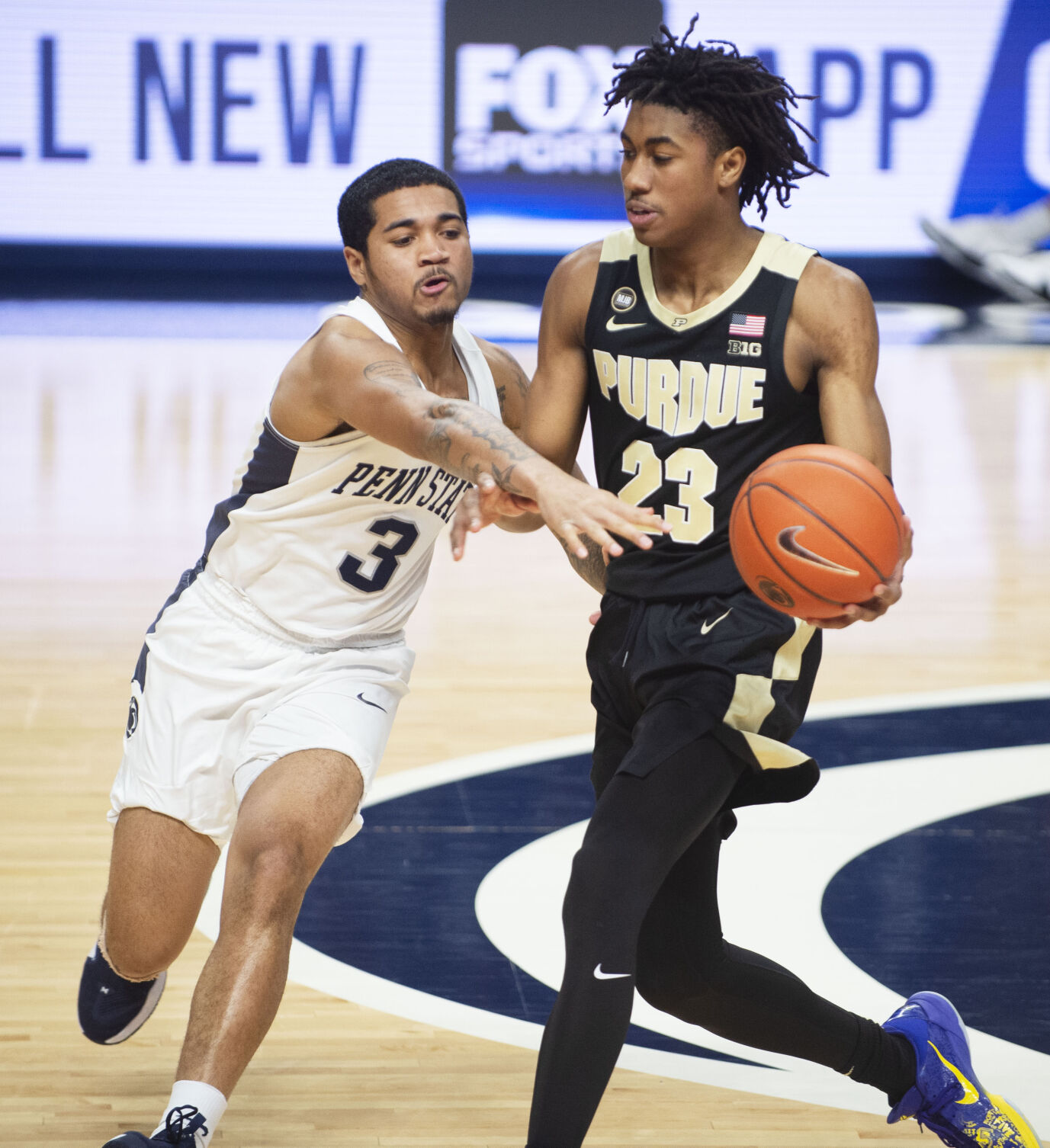 Penn State Men's Basketball vs Purdue, Sessoms (3)